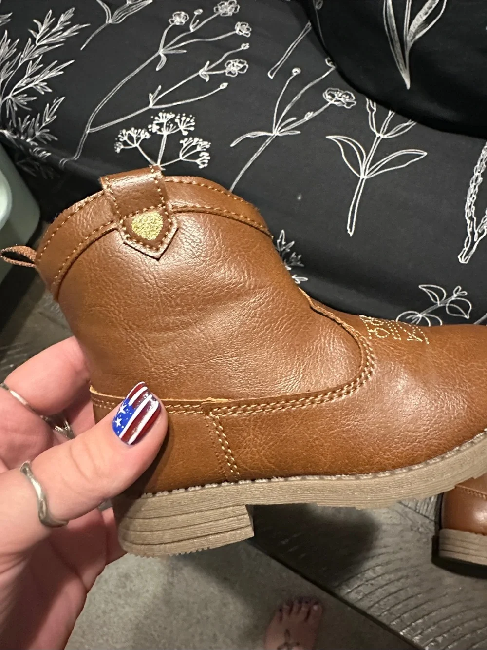 Carter's Toddler Brown Pull-On Western Boots